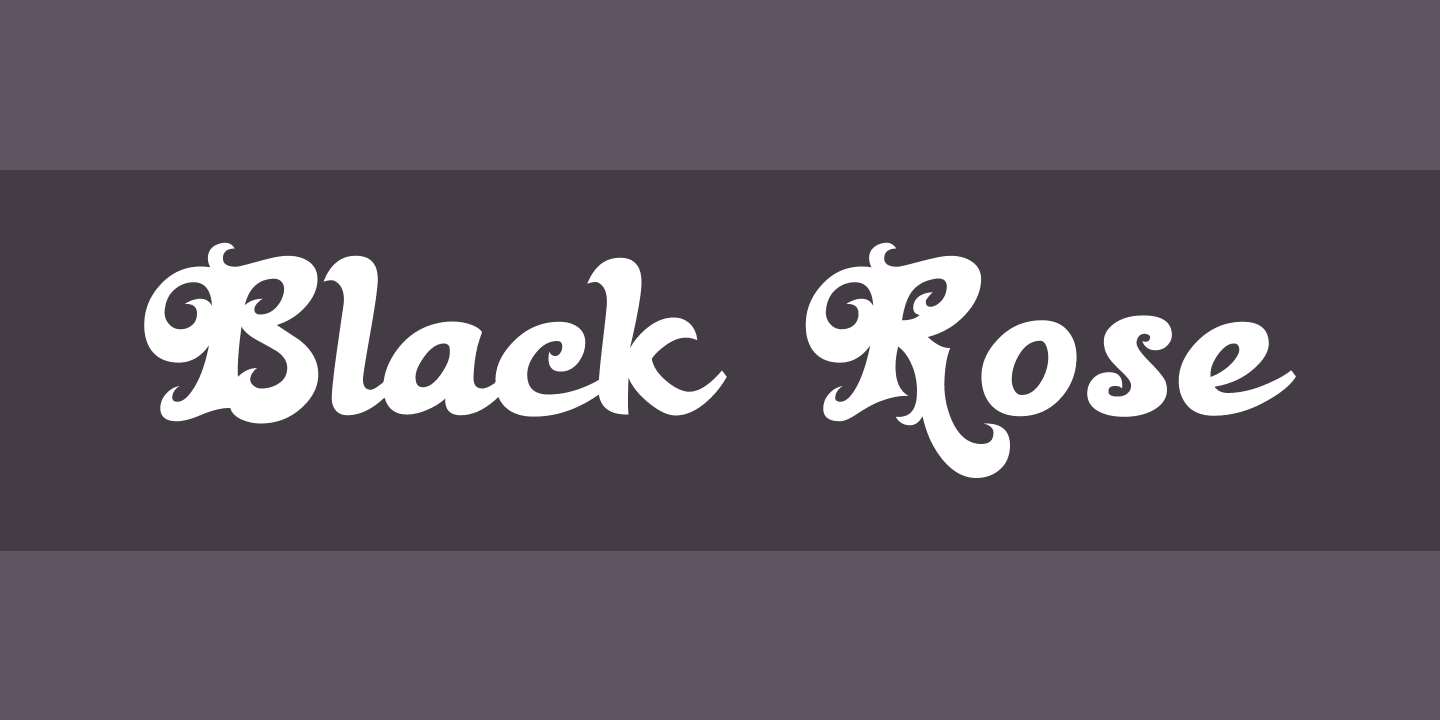 Schriftart Black Rose